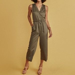 Marine Layer Katy Jumpsuit in Dusty Olive